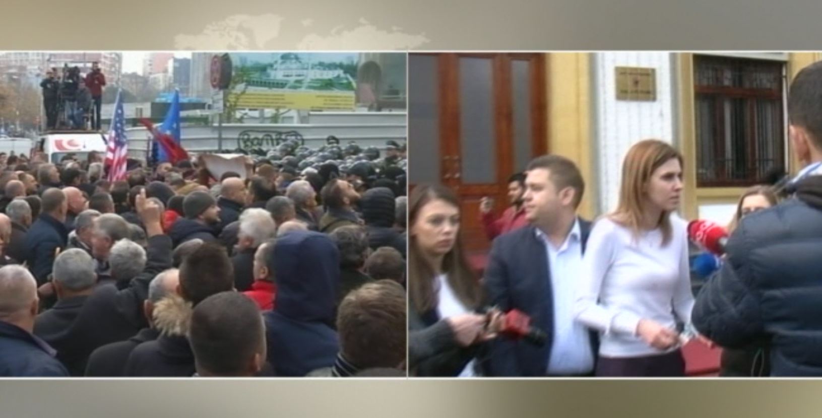 FOTO/ Përgjaket protesta, policia tërheq zvarrë deputeten e LSI