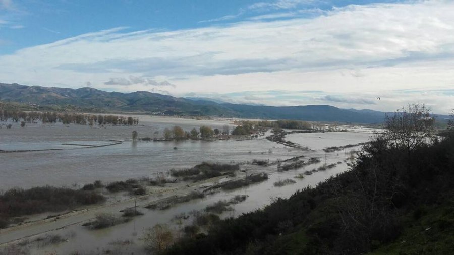 FOTO GALERI/ Selenica e paralizuar nga përmbytjet, bllokohet qarkullimi drejt Vlorës