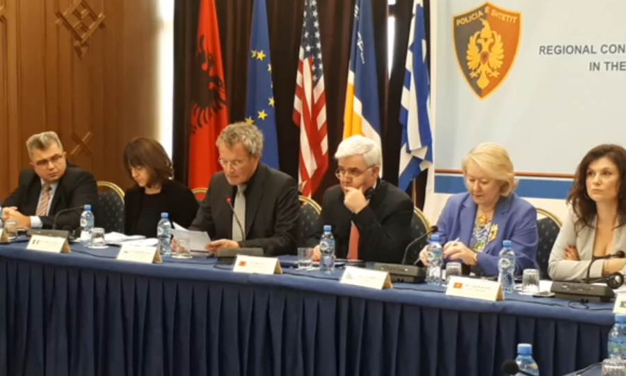 FOTO/ Krimi i organizuar dhe vettingu mbeten ‘tema konferencash’, Xhafaj ashpërson tonet: Shumë shpejt rezultatet për gjyqtarë e prokurorë