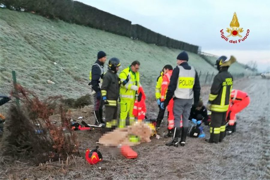 FOTO GALERI/ Itali, aksident i rëndë, vajza shqiptare lufton me vdekjen