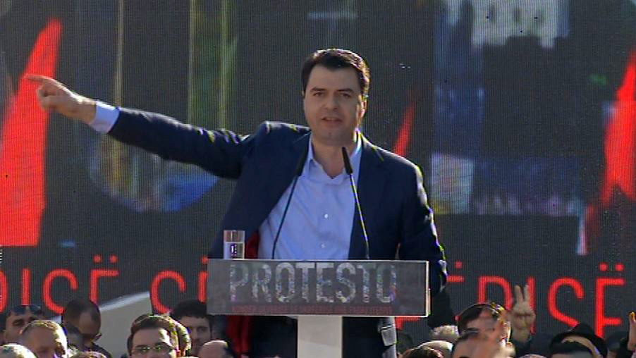 VIDEO/ Basha: Kërkojmë largimin e Edi Ramës, të krijojmë një qeveri antimafie