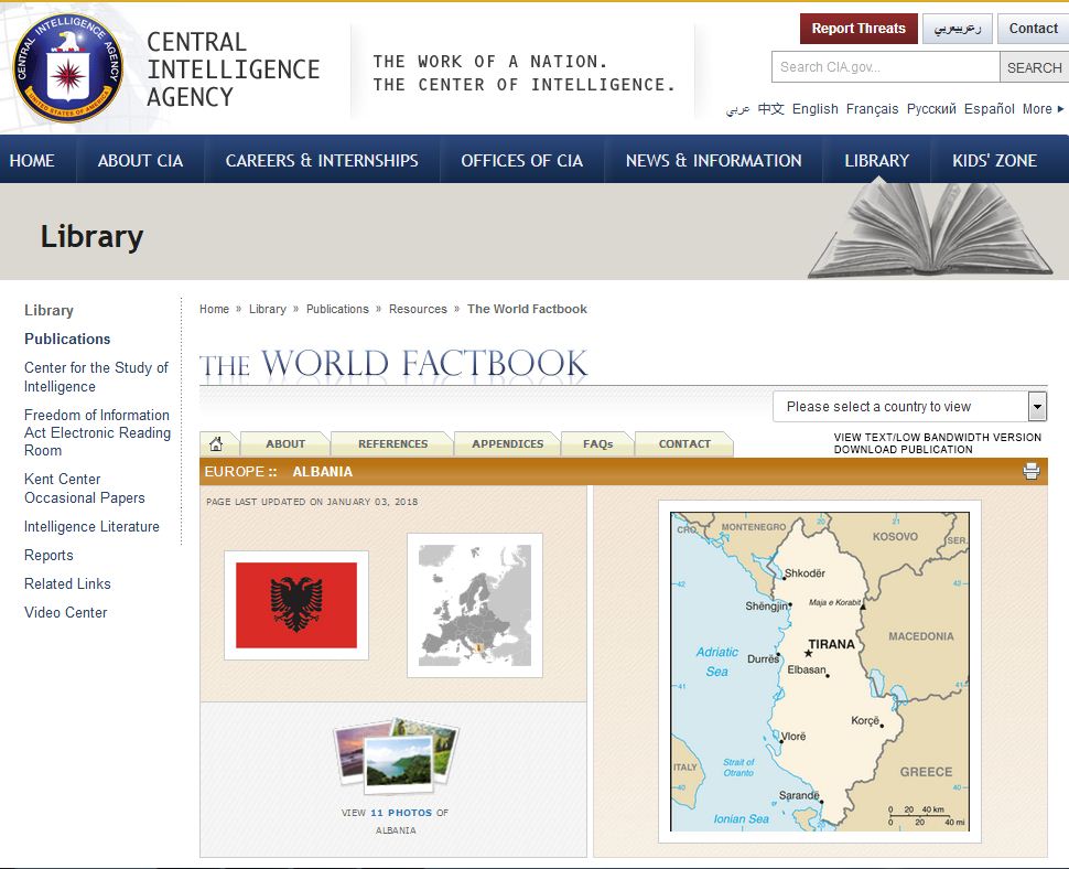 RAPORTI/ Ja si e shikon CIA Shqipërinë për vitin 2018, çfarë pritet të ndodhë