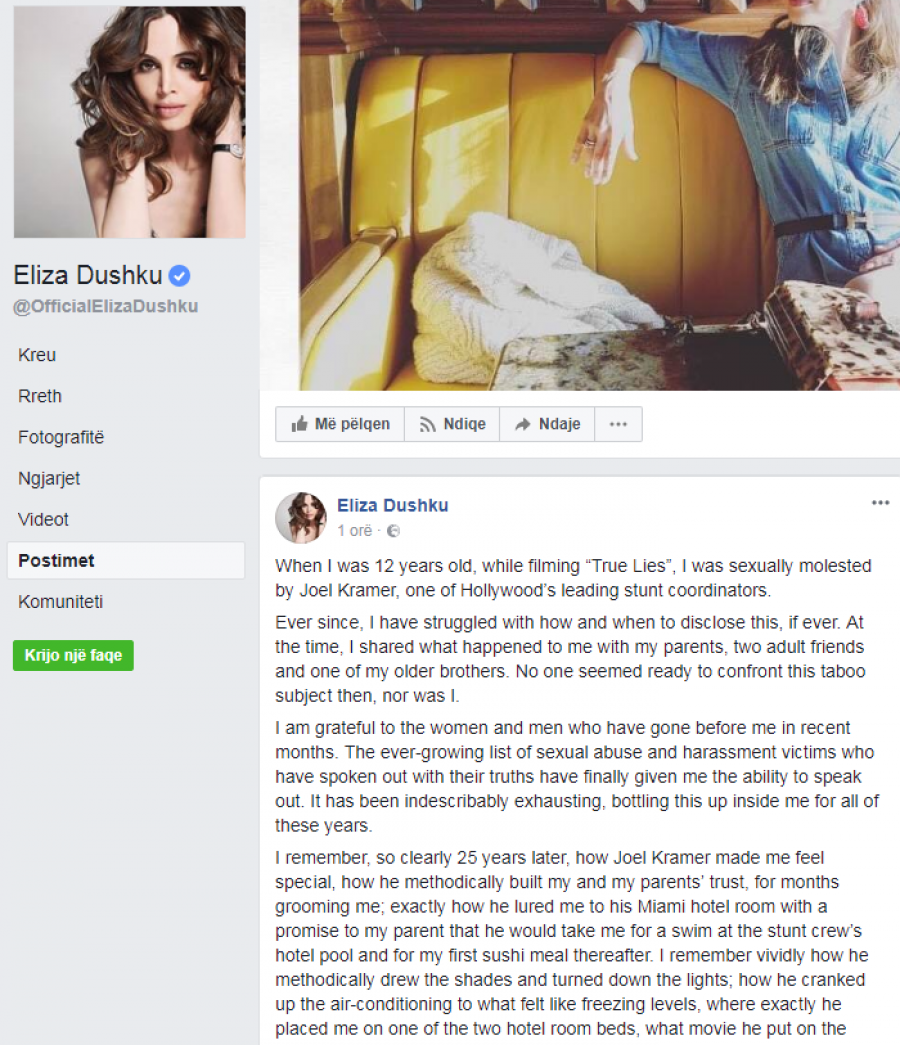 SKANDALI/ Eliza Dushku rrëfen skenën e përdhunimit në moshën 12-vjeçare