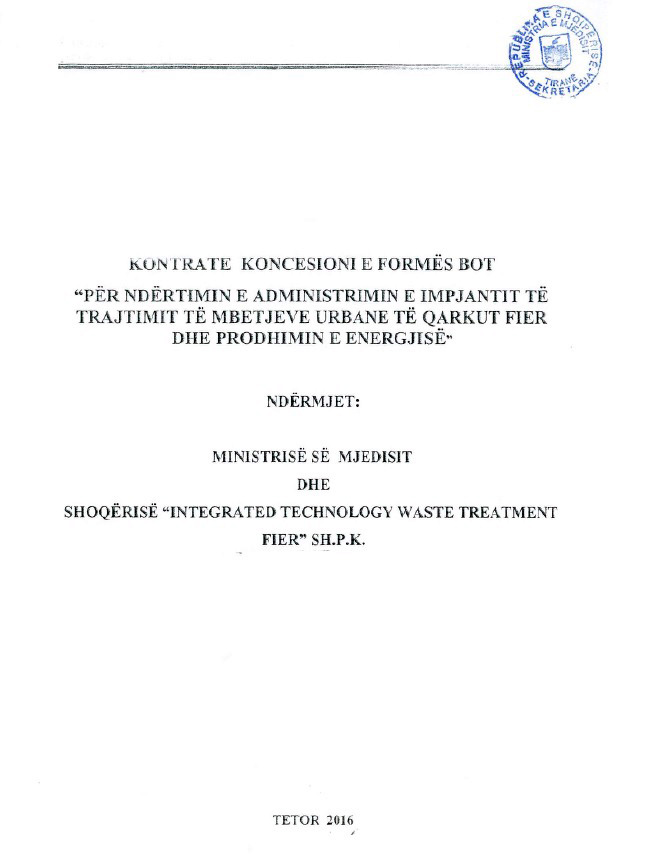 SKANDAL & DOKUMENTE/ Arben Ahmetaj gënjeu në nëntor për inceneratorin e Tiranës, kontrata ishte firmosur në 31 gusht 2017