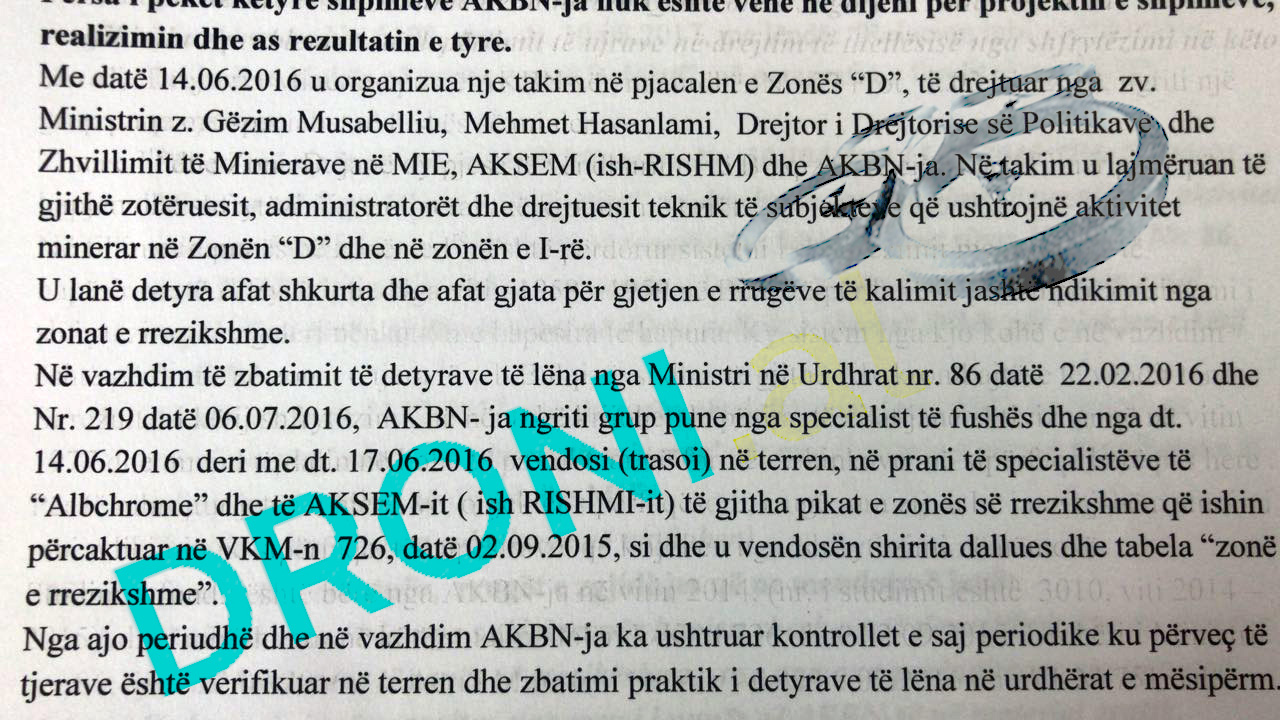 EKSKLUZIVE & LISTA/ Pezullohet aktiviteti minerar në Zonën D të Bulqizës, ja 11 subjektet që ju ndalohet hyrja dhe puna