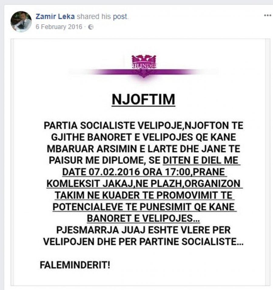 EMRI & FOTO GALERI/ Ndahet tepsia në Shkodër, banakieri bëhet drejtor i Hipotekës