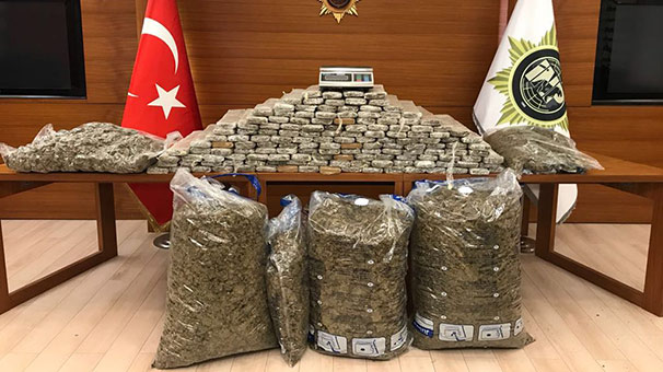 FOTO/ Turqi, arrestohen dy shqiptarë me 200 kg kanabis