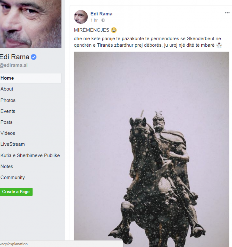 FOTO GALERI/ Rama poston borën në Tiranë, qytetarët ironizojnë: O Skënderbeu i Spiropalit, në kohën e Saliut nuk binte kurrë, kjo ndodh vetëm në qeverisjen tënde!