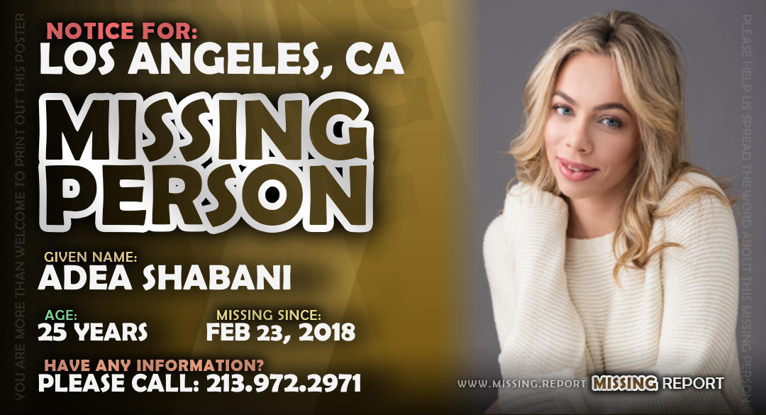 EMRI & FOTO/ Kërkohet shqiptarja 25-vjeçare e cila ka humbur në Californi, LAPD apelon për ndihmë