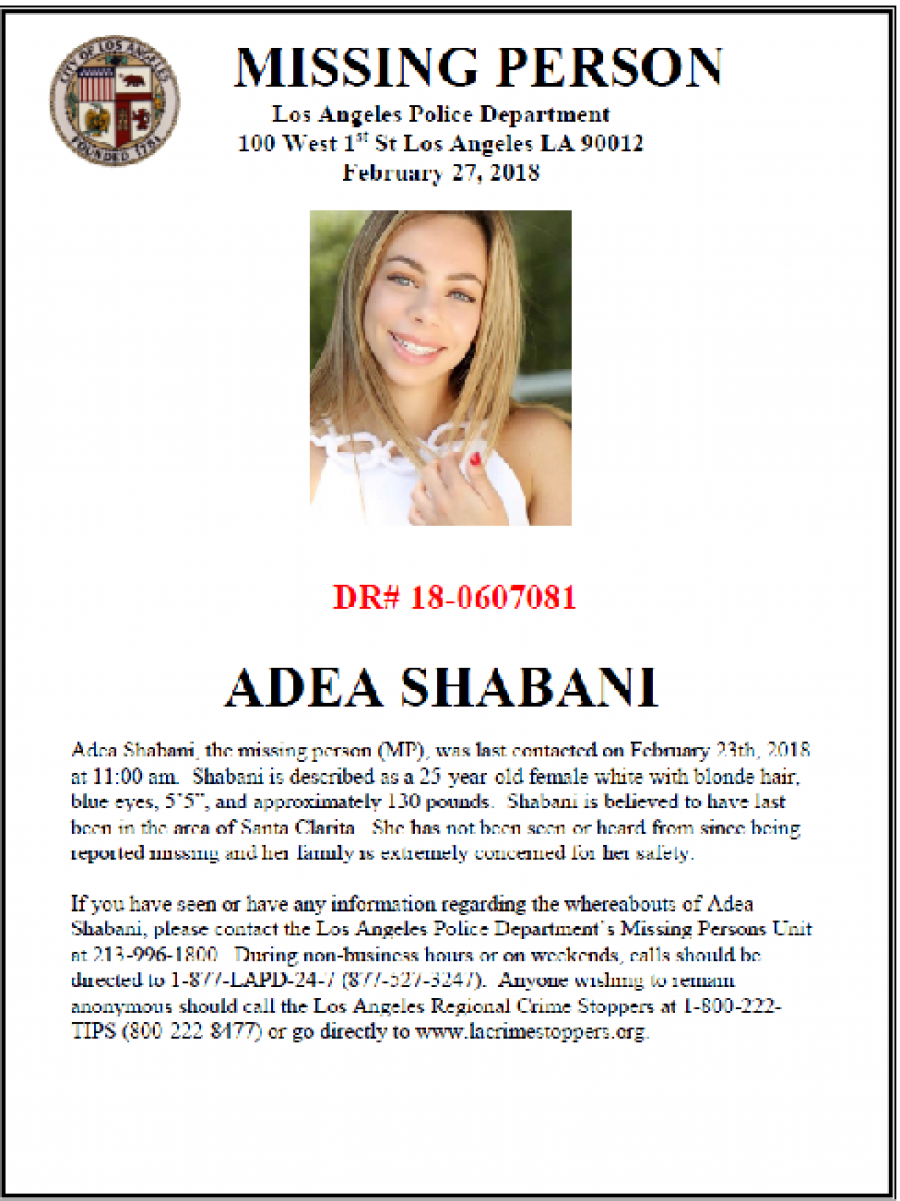 FOTO/ Zhdukja e studentes shqiptare, 25 mijë dollarë shpërblim për gjetjen e saj