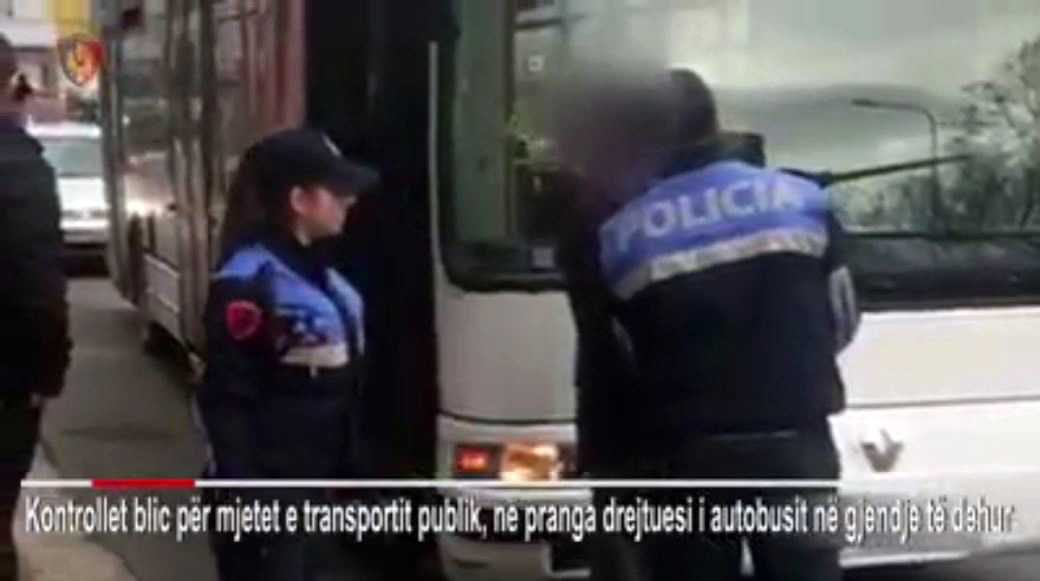 VIDEO & EMRI/ Tiranë, Policia prangos më flagrancë shoferin e dehur të autobusit urban