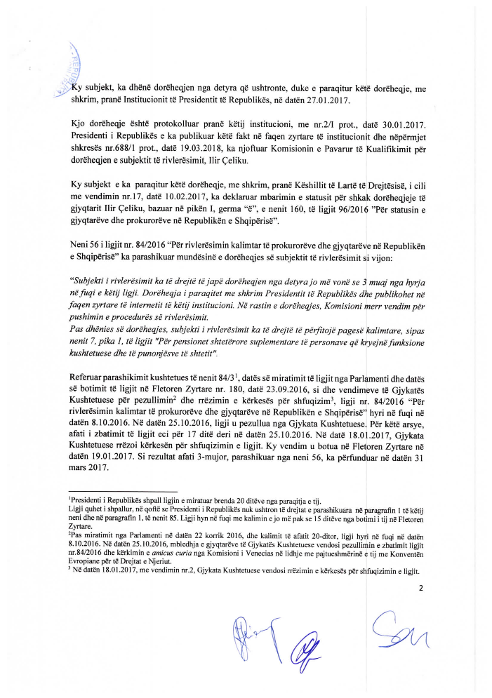 EMRI & FOTO/ KPK përjashton nga Vettingu edhe një gjyqtar të Apelit të Vlorës