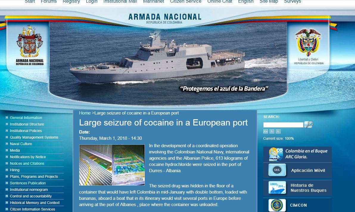 Kokaina në Durrës, Armata kolumbiane nxjerr gënjeshtar Edi Ramën dhe Fatmir Xhafajn