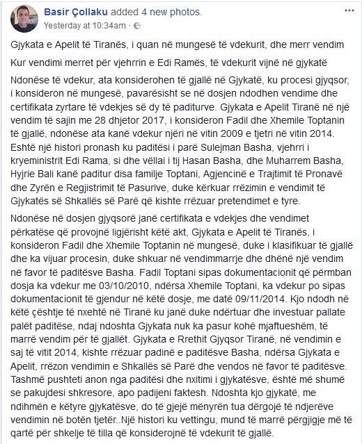 SKANDAL & DOKUMENTE/ Gjykata “ngre të vdekurit nga varri” për të favorizuar vjehrrin e Edi Ramës