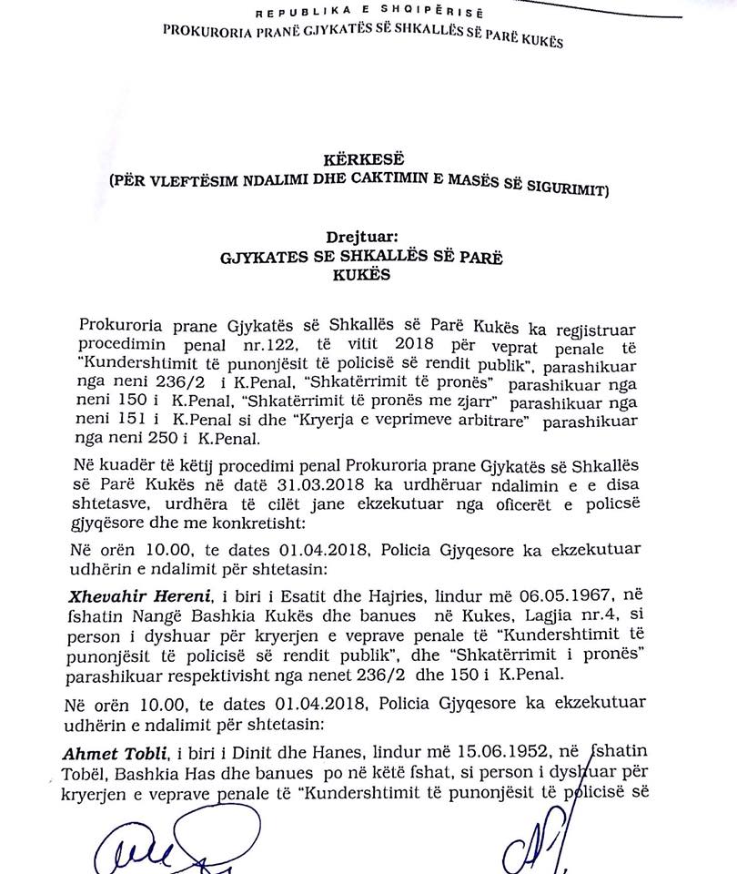 SKANDAL & DOKUMENT/ Prokuroria falsifikon aktet e arrestimeve dhe pyetjes së protestuesve të Rrugës së Kombit
