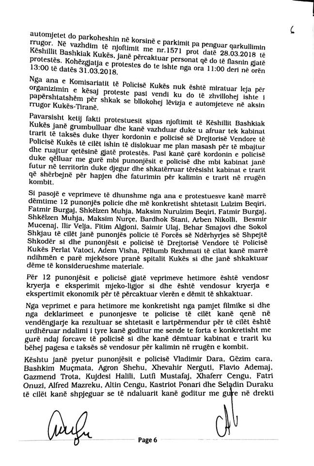 SKANDAL & DOKUMENT/ Prokuroria falsifikon aktet e arrestimeve dhe pyetjes së protestuesve të Rrugës së Kombit