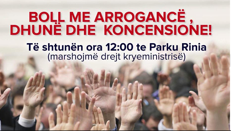 THIRRJA/ Nesër në orën 12:00 protestë përpara Kryeministrisë