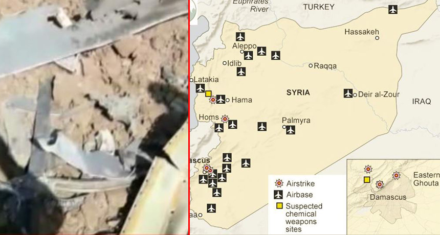HARTA &FOTO GALERI/ Ja ku sulmuan avionët e aleatëve dhe imazhet e shkatërrimeve në Siri