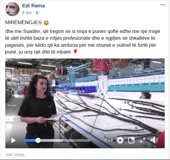 VIDEO & FOTO SKANDAL/ Mashtrimi i kryeministrit Rama në “Facebook”, rishfaq të punësuarit e disa viteve më parë