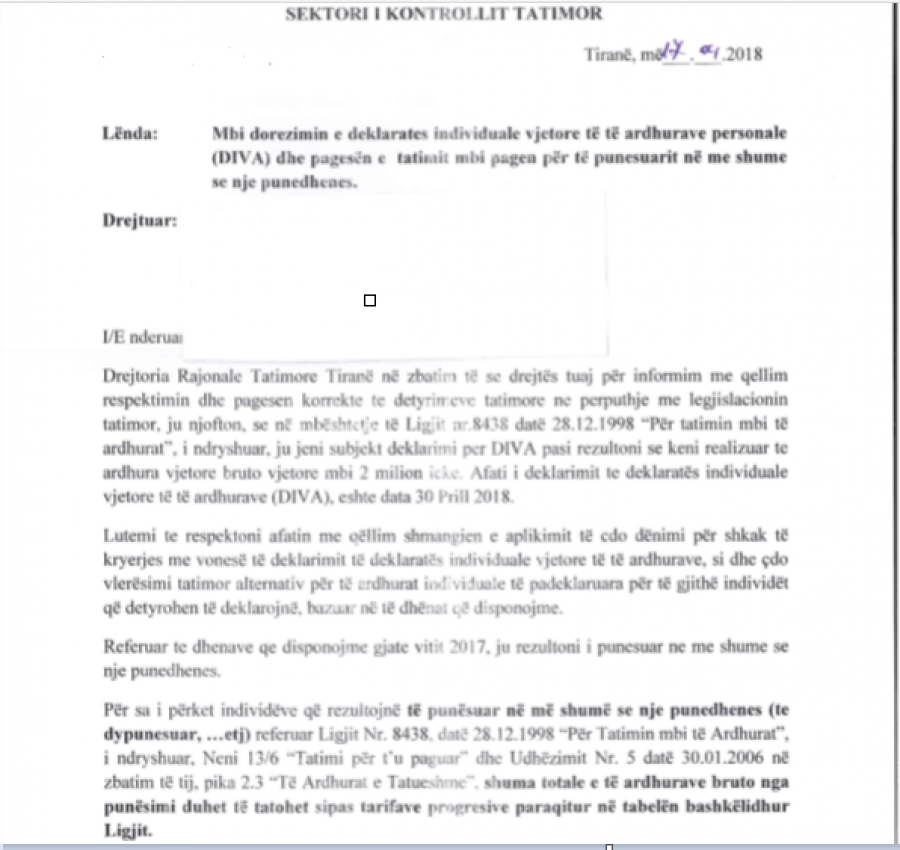 SHKRESA DHE INTERPRETIMI/ Rritet tatimi mbi të ardhurat për të dypunësuarit