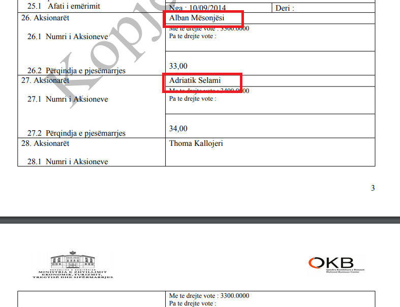 DOKUMENTET/ Prokurorja e dosjes Gashi – Gina, lidhje biznesi me Mark Frrokun e njerëz të Saimir Tahirit