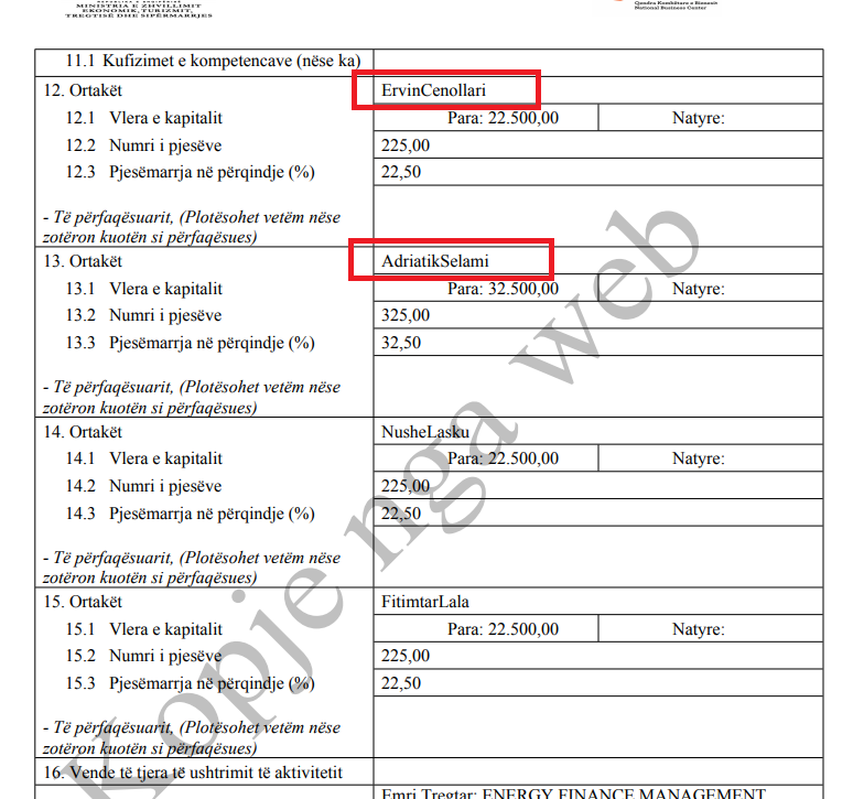 DOKUMENTET/ Prokurorja e dosjes Gashi – Gina, lidhje biznesi me Mark Frrokun e njerëz të Saimir Tahirit