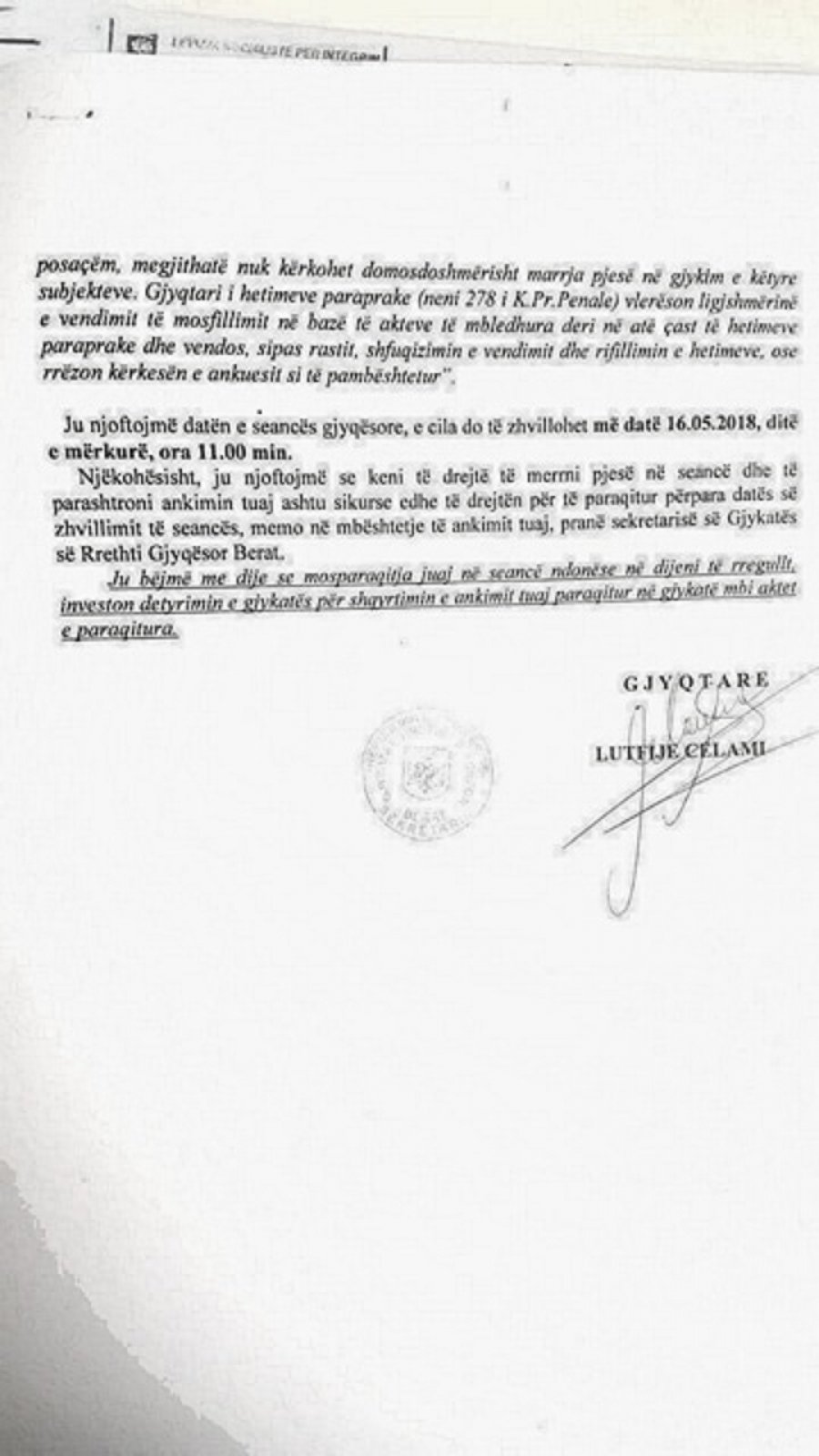 DOKUMENTI/ Edi Rama në gjyq