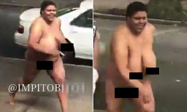 VIDEO/ E droguar apo jo? Gruaja del dhe shëtit në rrugë, krejtësisht e zhveshur