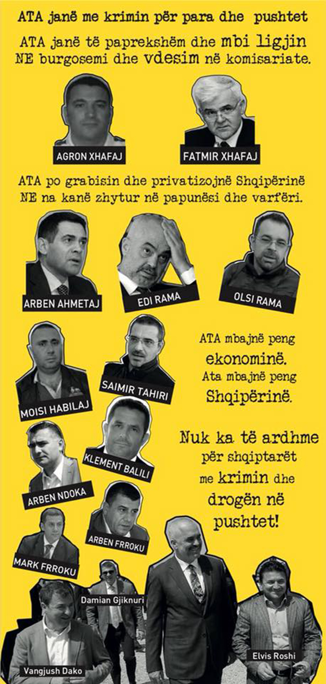 FOTO GALERI/ Protesta e PD-së të shtunën: Të mos sakrifikojmë Shqipërinë për vëllezërit Xhafaj dhe Habilaj