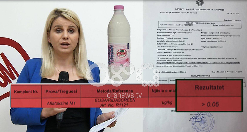 Emisioni “BOOM” zbulon një tjetër skandal/Një tjetër lloj qumështi me nivel të lartë aflatoksine