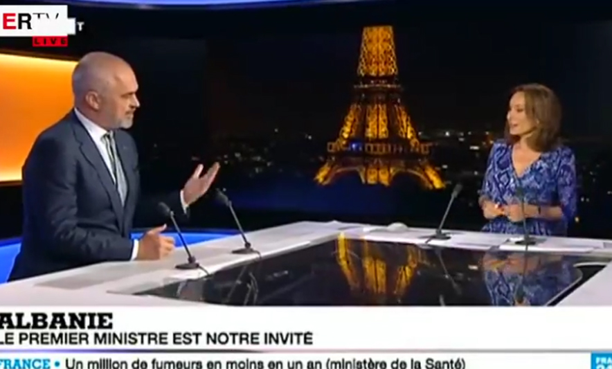 VIDEO/ Edi Rama “i jep mend” edhe gazetares së France24: Ja për çfarë duhet të më pyesni