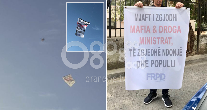 FOTO-VIDEO/Edi Rama pritet me dron në Vlorë/”Mjaft i zgjodhi mafia dhe droga ministrat ,ta zgjedhë edhe një populli”