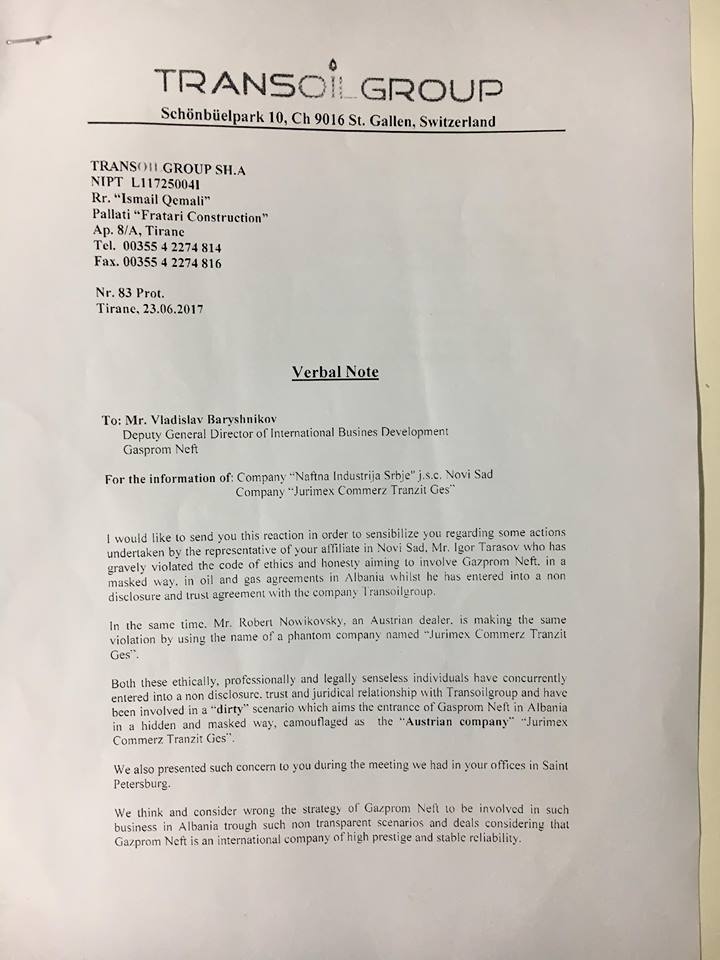 ZBULOHET E-MAIL-i/ Rusët marrin 3 vendburimet e naftës në Shqipëri