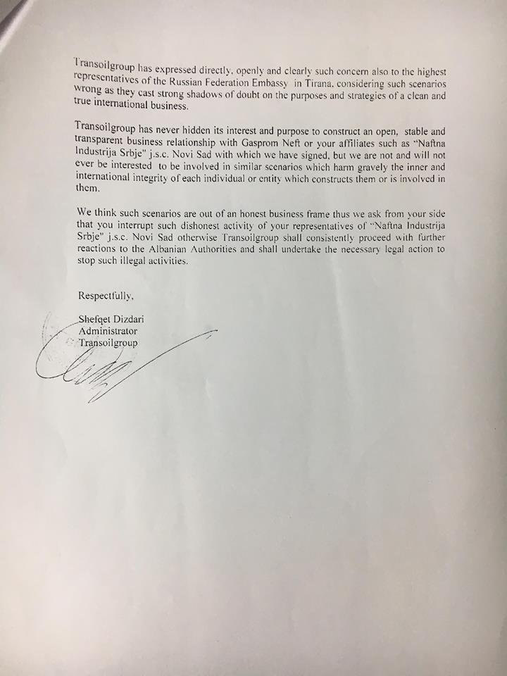 ZBULOHET E-MAIL-i/ Rusët marrin 3 vendburimet e naftës në Shqipëri