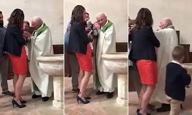 Video/ Prifti qellon femijen gjate pagezimit