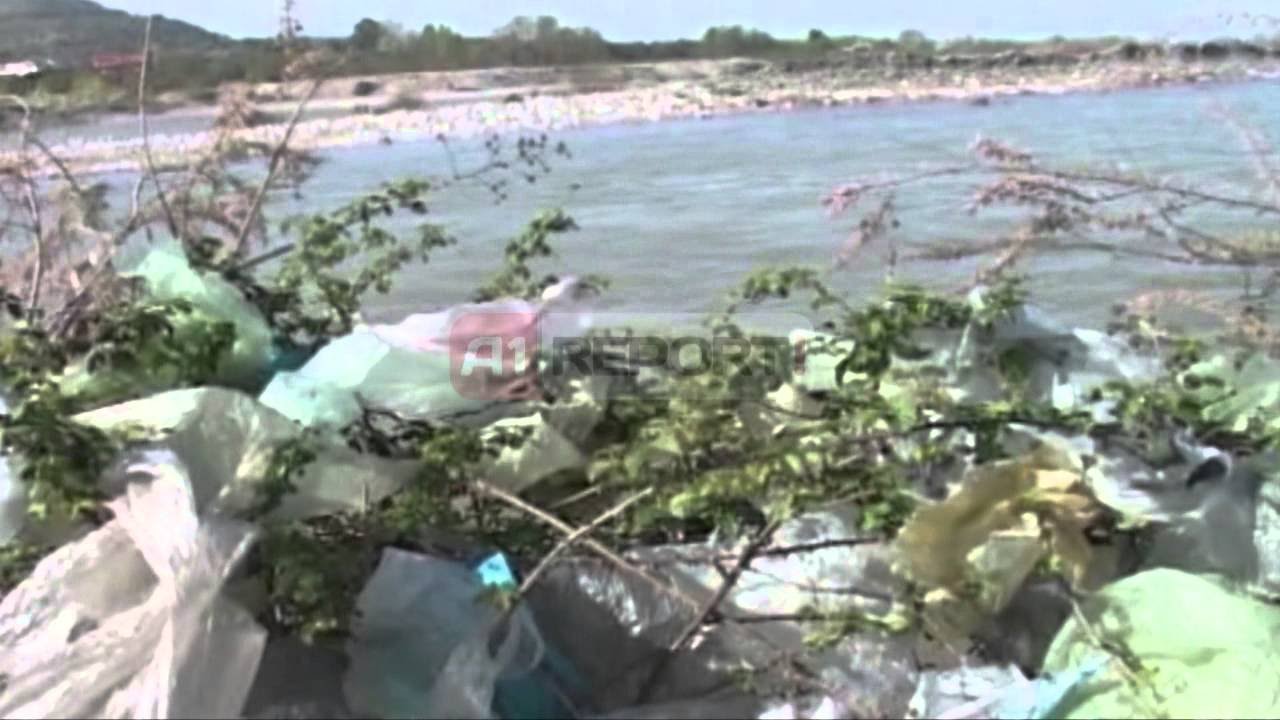 VIDEO/Lumi më i ndotur në Shqipëri ,plehra dhe mbetje pafund