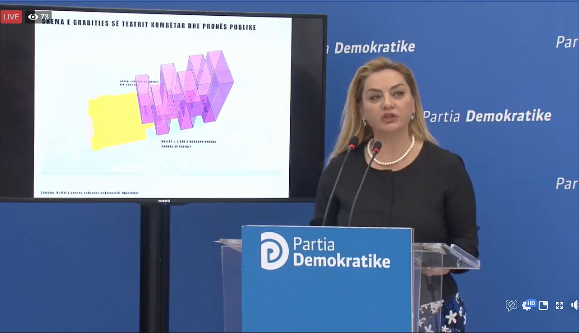 PD/ Skema e grabitjes së Teatrit Kombëtar, 3 kulla brenda sipërfaqes së teatrit
