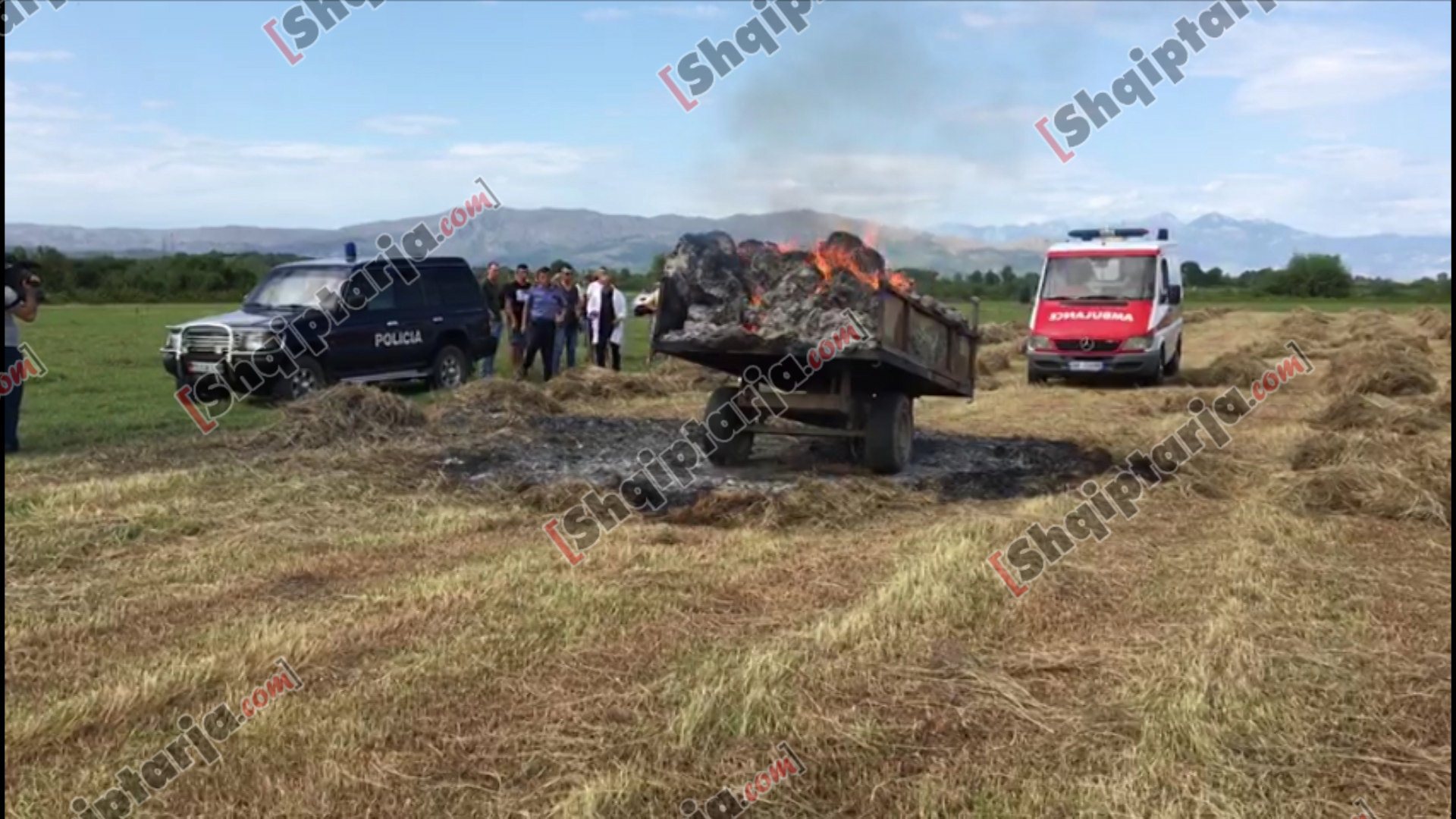 VIDEO/Pamjet e vendit ku rrufeja goditi tre persona dhe i mori jetën një gruaje në Shkodër