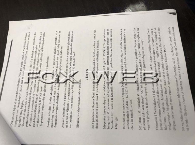 Kavajë/Sharkohet nga detyra nënkryetarja, deklarime të rreme në formularin e dekriminalizimit
