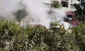 VIDEO/Tiranë, automjeti përfshihet nga flakët në lëvizje e sipër