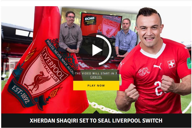 Zyrtare/Xherdan Shaqiri së shpejti lojtar i Liverpool