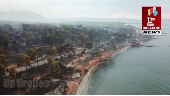 VIDEO/Shkrumb e hi, çfarë ka mbetur pas zjarreve në Athinë