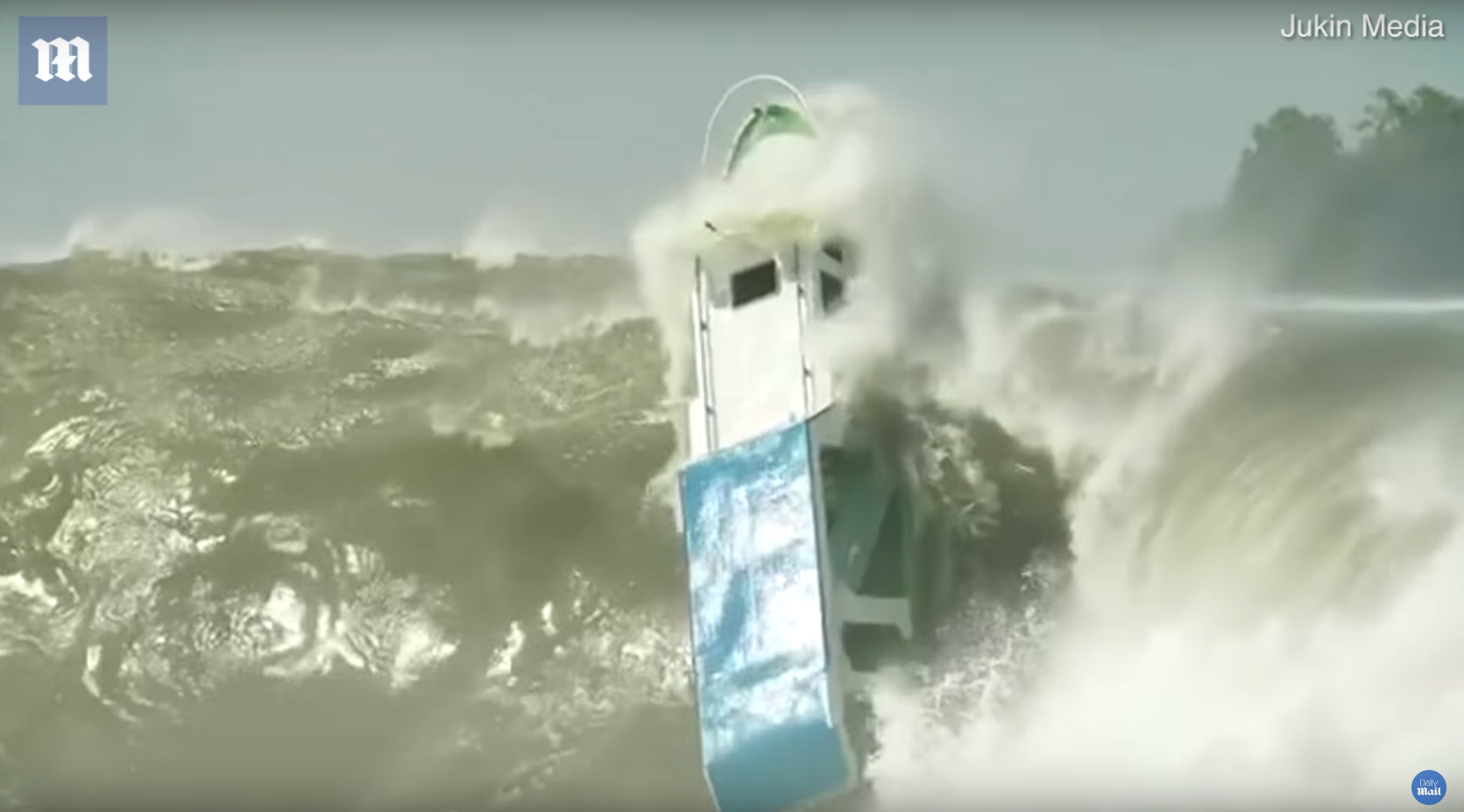 VIDEO/Si në filma, dallga gjigante fundos anijen, bërtasin qytetarët