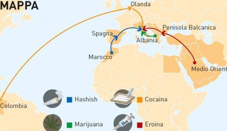 Krimi shqiptar po njeh rritje, pas Europës rrugë të reja droge me Amerikën Jugore