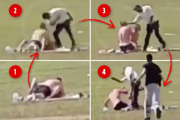 VIDEO/ Prindërit rrahin keq çiftin, bënin seks në një park plot me fëmijë