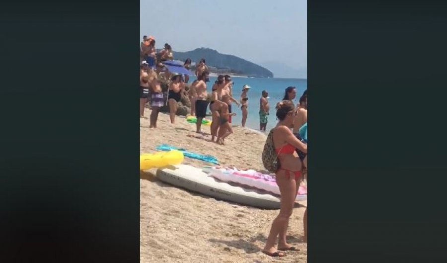 VIDEO/ Tmerrohen pushuesit në Dhërmi, peshkaqeni shfaqet afër bregut