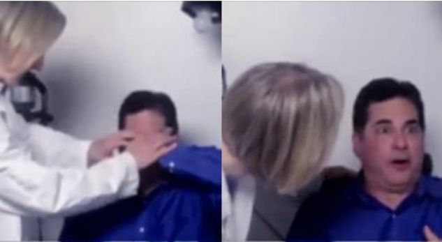 VIDEO/Momente prekëse, burri i verbër sheh gruan dhe vajzën e tij pas 21 vitesh