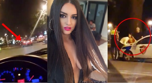 VIDEO/Aksident në 2 të natës, Enca hedh tutje “Range Roverin” me “Scoda-n” e saj