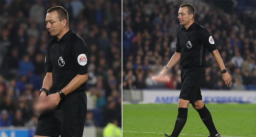 Tifozët anglez të papërmbajtshëm, i hedhin lodër seksi arbitrit