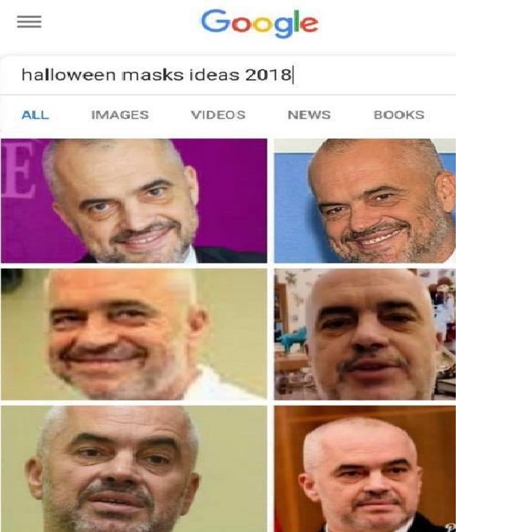 FOTO/ Studentët e sapodiplomuar gjejnë fytyrën më të frikshme në Shqipëri, Edi Rama